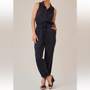 Bella Dahl Pocket Jumpsuit in Vintage Black